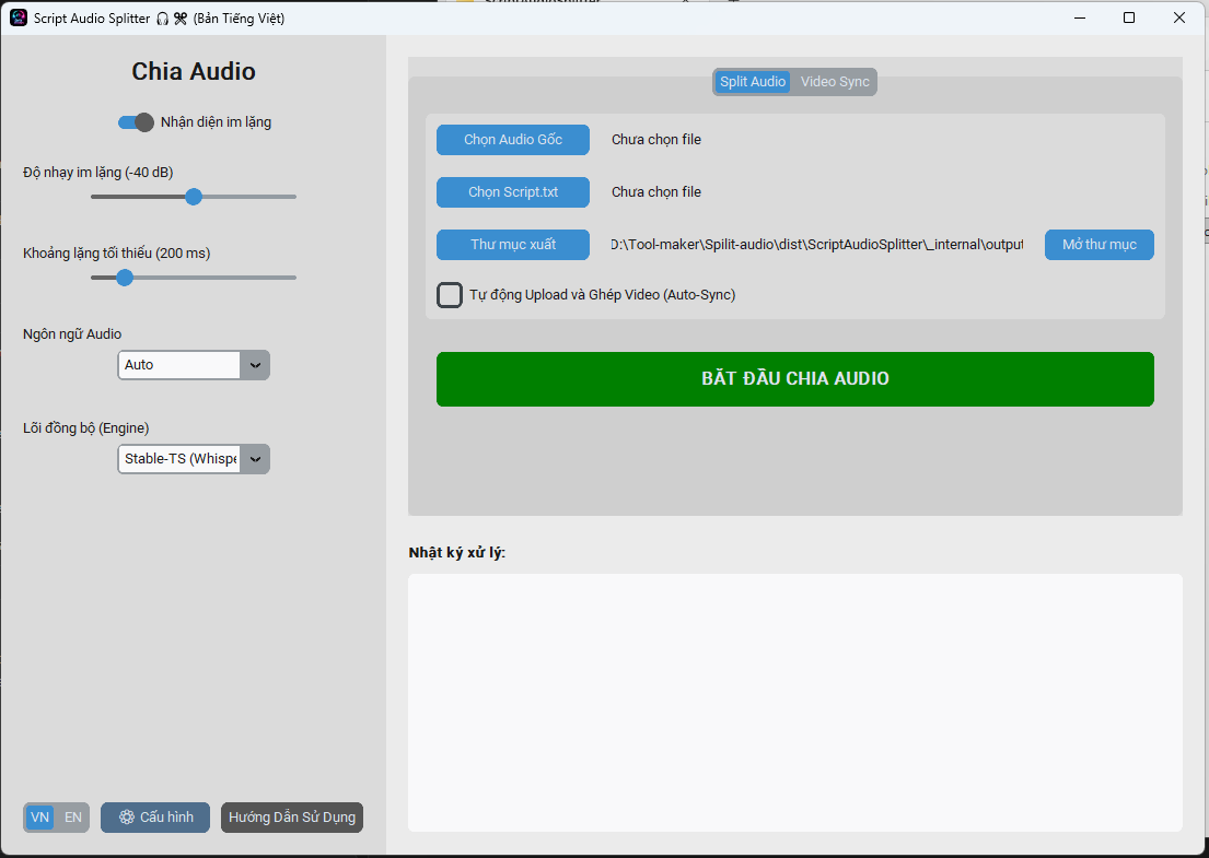 Hướng dẫn Chia Tách Âm Thanh