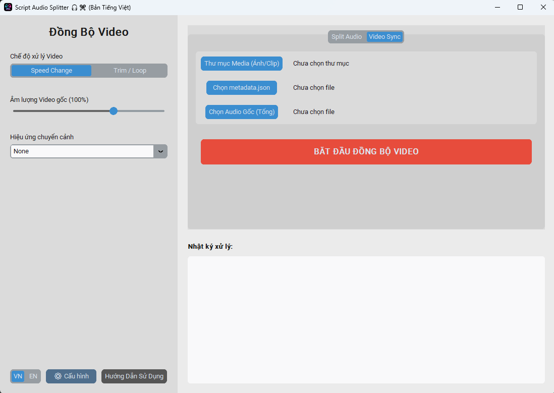 Hướng dẫn Đồng Bộ Video và Audio Tự Động